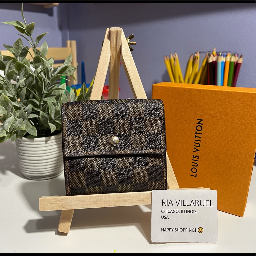Preloved Authentic LV Damier Short Wallet